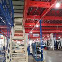 Industrial Warehouse Heavy Duty Multi-Tier Steel Mezzanine Floor Storage Racking Systems Industrial Steel Structure Mezzanine